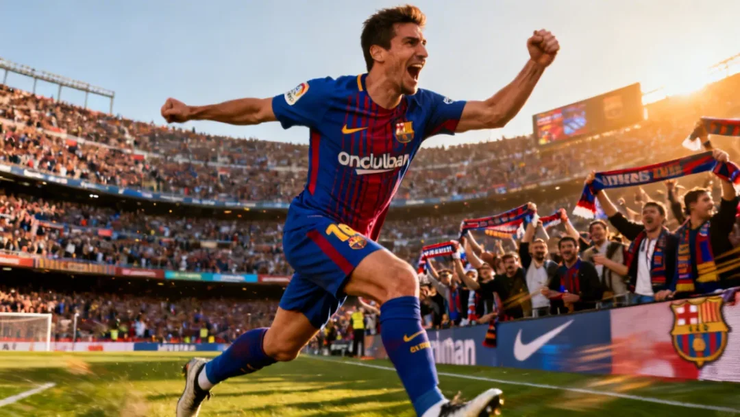 Legendary one-club player in action, showcasing loyalty