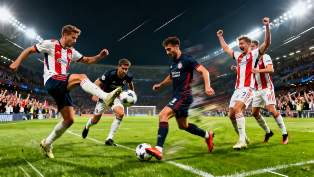 Dynamic European strikers showcasing all-around play on the field