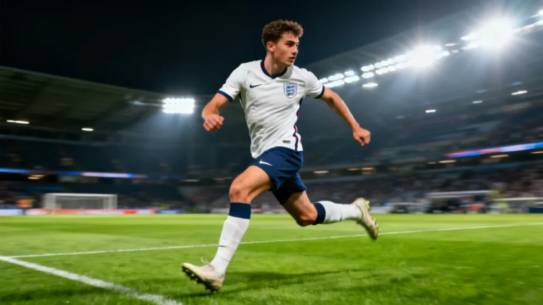 Young center-back making a crucial tackle on the pitch