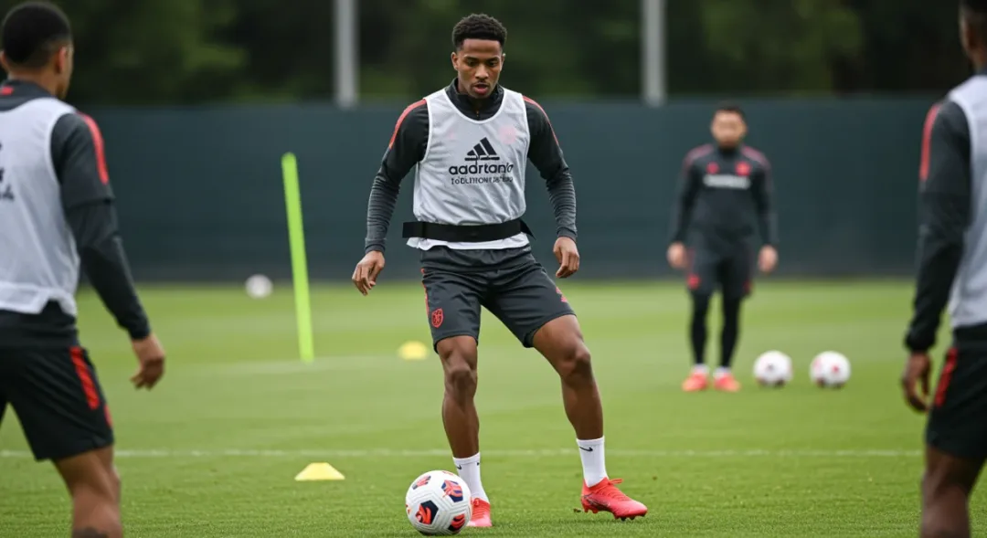 Football player with GPS tracker for load management and injury prevention